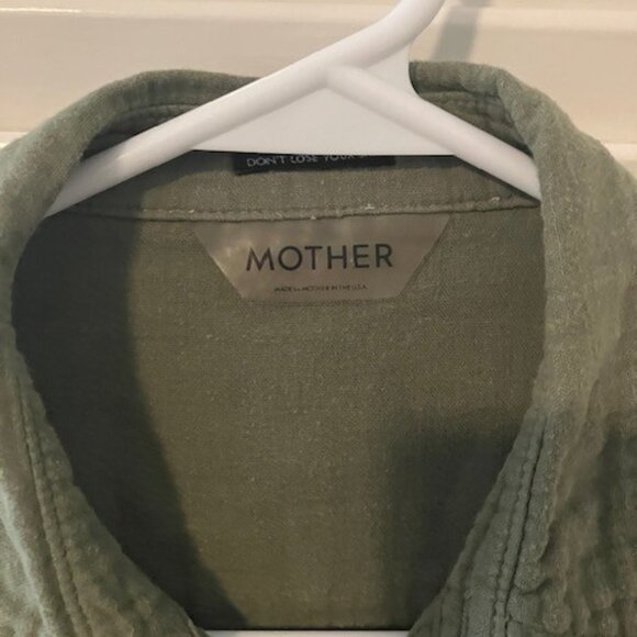 Mother Green Long Sleeve Button Up Shirt-Size XS - Picture 5 of 8